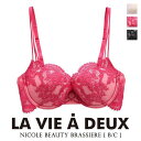 65％OFF レトロモダンな至福のランジェリー Nicole Beauty ニコールビューティー ブラジャー BC 単品 LA VIE A DEUX ラヴィアドゥ DOMESTIC UNDER 下着 レディース ブラ 全3色 B70-C75