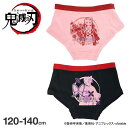 41%OFF バンダイ BANDAI 鬼滅の刃 ショーツ パンツ 2枚組 ガールズ ジュニア キッズ 女児 竈門禰豆子 胡蝶しのぶ 120-140 下着