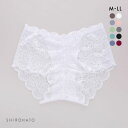 LACY SHORTS 総レース ショーツ 一分丈 なめらか 柔らか ストレッチ ひびきにくい 単品 レディース 全10色 M-LL 下着 【メール便(4)】