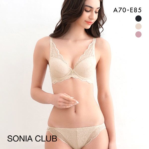 ソニアクラブ SONIA CLUB レース ブラジャー ショーツ セット ABCD レディース 全3色 A70-M-E85-LL ev_sp