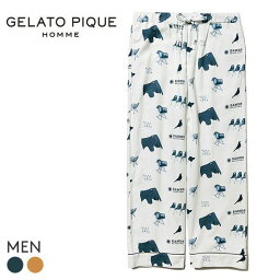 ジェラートピケ パジャマ メンズ 【最大100%ポイントバック・4/25限定】35％OFF ジェラートピケ オム GELATO PIQUE HOMME メンズ【EAMES】チェアモチーフ ロングパンツ ジェラピケ ルームウェア パジャマ 全2色 M-L