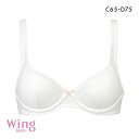 15％OFF ワコール Wacoal ウイング Wing teen ジュニア STEP3 樹脂ワイヤー 3/4カップブラジャー CD 女の子 単品 C65-D75