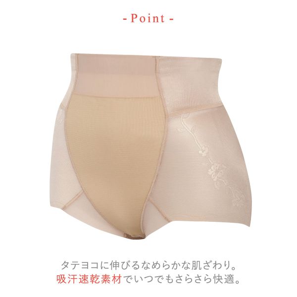1,000円OFFクーポン配布・なくなり次第終了 15％OFF【メール便(8)】 ワコール Wacoal ウイング Wing ハミデンヌ ショート丈ガードル おなかおさえ ヒップアップ レディース 全4色 58・S-76・L 補正下着 補整 shirohato-10193649 SHIROHATO(白鳩) サンプル画像3