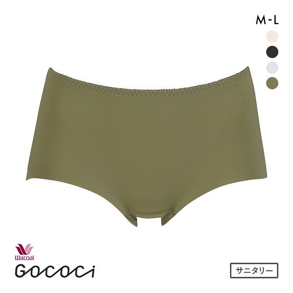 15％OFF【メール便(5)】 ワコール Wacoal GOCOCi ゴコチ サニタリーショーツ ハーフ ノーマル はきこみ丈ふつう 普通・多い日用 ML ひびきにくい レディース 全6色 M-L