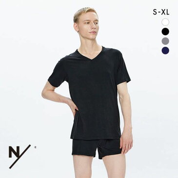 【メール便(15)】 ニュートラルワークス NEUTRALWORKS. MENS MXP NSD エヌスキンデオ 半袖 Vネック Tシャツ インナー 消臭 メンズ