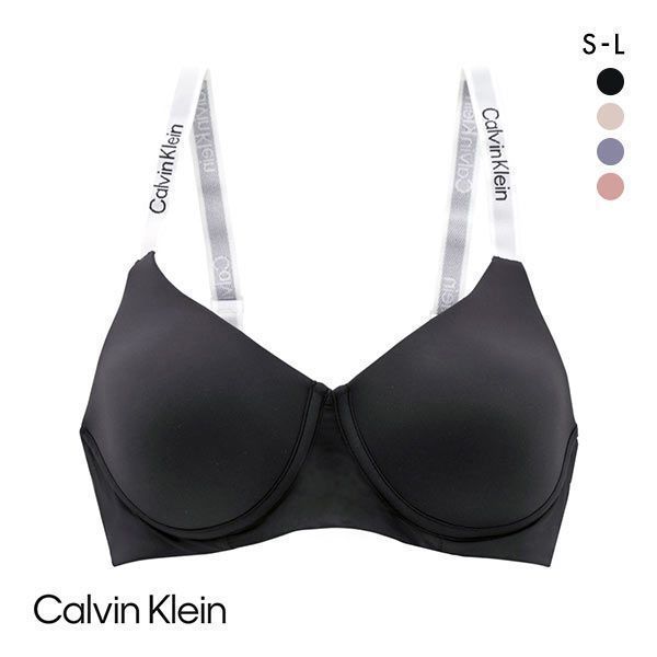 カルバン・クライン Calvin Klein TAILORED LOGO ノンワイヤー ブラレット ブラジャー アジアンフィット レディース 全4色 S-L