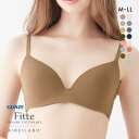 【最大100 ポイントバック 4/25限定】20％OFF グンゼ GUNZE キレイラボ KIREILABO フィッテ Fitte COMFY MAKE BRA ブラジャー ノンワイヤー ハーフトップ オーガニックコットン混 レディース 全13色 M-LL