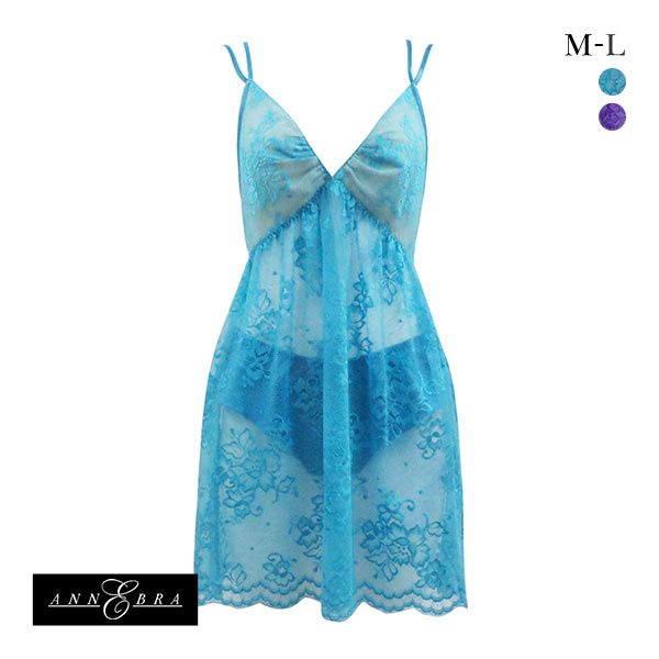 【30%OFF・11/27 09:59まで】 アンブラ ANNEBRA Spring レース ベビードール&ショーツ セットアップ レディース 全2色 M-L ...