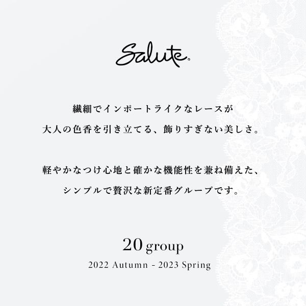 20％OFF ワコール Wacoal サルート Salute 20G BTJ120 BTJ720 リボンブラ ブラジャー DEF 単品 脇高 レディース