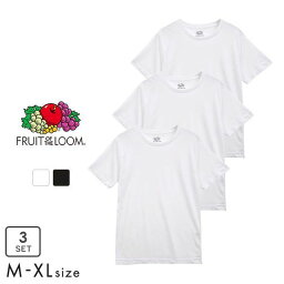 【最大100%ポイントバック・5/10限定】フルーツオブザルーム FRUIT OF THE LOOM 3P クルーネック Tシャツ 3枚組 メンズ 定番 パックT 全2色 M-XL