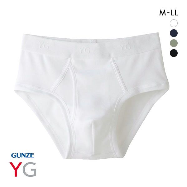 10％OFF【メール便(15)】 グンゼ GUNZE ワイジー YG コットン100％ セミビキニブリーフ 前開き メンズ 定番 ベーシック オールシーズン 全4色 M-LL