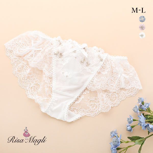 50％OFF【メール便(4)】 リサマリ Risa Magli マリベル バックレース ショーツ 単品 レディース 全3色 M-L