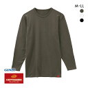 20%OFF メール便(30) グンゼ GUNZE ホットマジック HOTMAGIC 優しく温か。 9分袖 シャツ メンズ クルーネック 長袖 インナー 発熱綿 全3色 M-LL 父の日 ギフト プレゼント 男性