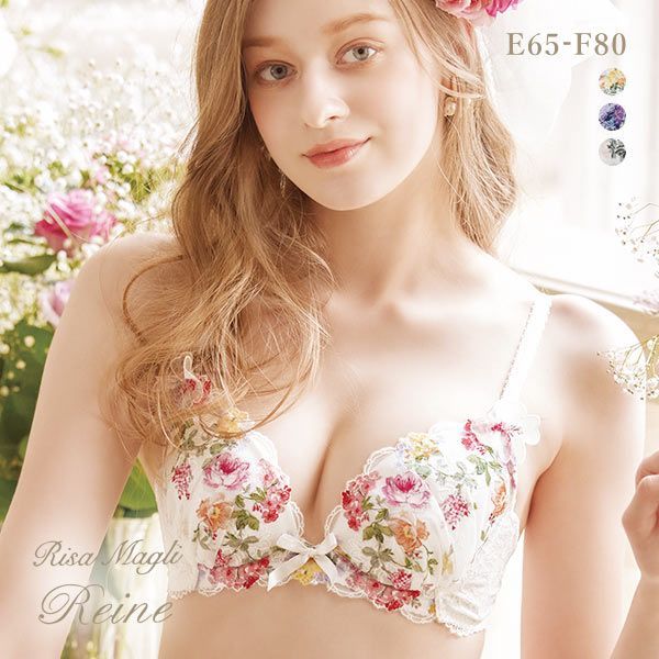 50％OFF リサマリ Risa Magli レーヌ Reine リシェ 3/4カップ ブラジャー EF 谷間ブラ 単品 レディース..