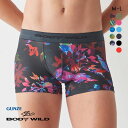 20％OFF グンゼ GUNZE ボディワイルド BODY WILD ボクサーパンツ メンズ 前とじ 吸汗速乾 インクジェットプリント 全11色 M-L