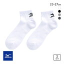 20%OFF ミズノ MIZUNO 着るドラント 消臭 ソックス 靴下 スニーカー丈 2足組 サポート 足底パイル メンズ 25-27cm 全4色 父の日 ギフ...