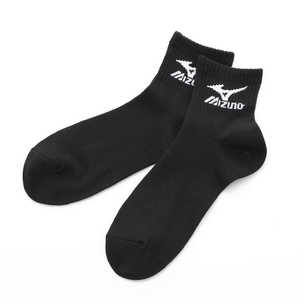 10％OFF ミズノ MIZUNO ソックス 靴下 ショート丈 3足組 白 黒 刺繍 高耐久 サポー...