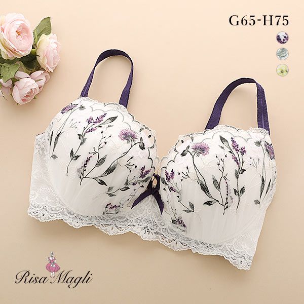 30％OFF リサマリ Risa Magli アンジュ 3/4カップ ブラジャー GH 単品 レディース 全3色 G65-H75