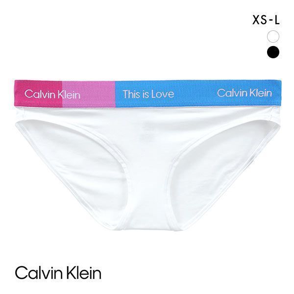 20％OFF【メール便(5)】 カルバン・クライン Calvin Klein PRIDE THIS IS LOVE COLORBLOCK BIKINI ショーツ アジアンフィット レディース 全2色 XS-L