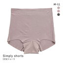  Simply shorts シンプリーショーツ 1分丈 深ばき 単品 レディース 全3色 M-LL