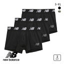 10%OFF ニューバランス NewBalance プレミアム ボクサーパンツ 3枚組 メンズ アンダーウェア 全2色 S-XL 父の日 ギフト プレゼント 男性