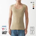 20%OFF【メール便(30)】 グンゼ GUNZE ワイジー YG インティー in.T タンクトップ 汗取りインナー 脇汗対策 クルーネック カットオフ スリーブレス 二枚組 メンズ 全3色 M-LL