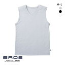 【20%OFF・7/11 09:59まで】 ブロス バイ ワコールメン BROS by WACOAL MEN ムレからの開放 V首 スリーブレス シャツ べたつきにくいさらさらインナー ML メンズ 全3色 M-L 【メール便(20)】 ev_sp_20