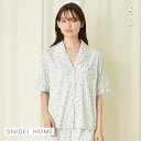 【最大100%ポイントバック・3/15限定】30％OFF スナイデルホーム SNIDEL HOME 【SorbetFeel】プリント開襟シャツ パジャマ ルームウェア レディース 全3色