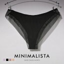 【メール便(4)】 ショーツ 大きいサイズ Vバック メッシュ MINIMALISTA 超極薄 M L LL 単品 ミニマリスタ レディース シームレスショーツ...
