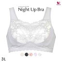 【20 OFF 4/30 09:59まで】【メール便(20)】 ワコール Wacoal ナイトアップブラ Night Up Bra ナイトブラ BRA166 レーシィタイプ ブラジャー 3L ノンワイヤー ハーフトップ レディース 全4色 3L(UB-)-3L ev_sp