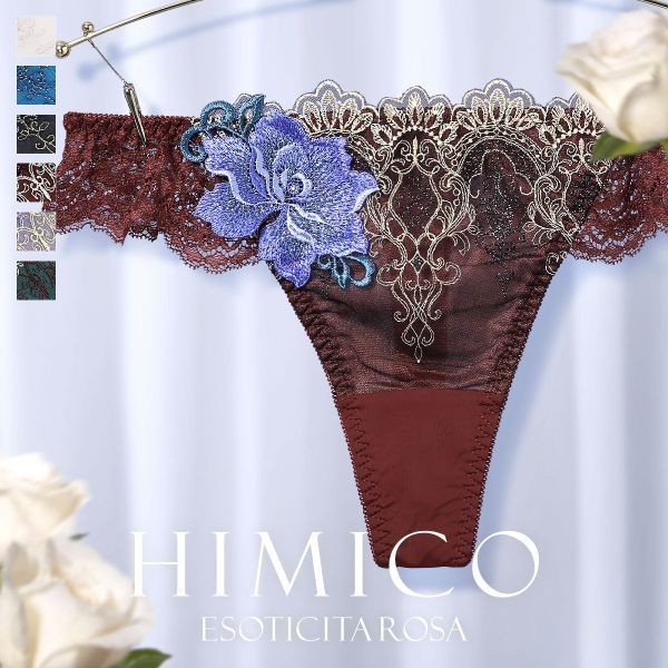 【メール便(5)】【送料無料】 HIMICO 華やかな異国情緒漂う Esoticita Rosa ショーツ Tバック ソング タンガ ML 016series 単品 レディース 全6色 M-L