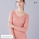 【メール便(12)】 ウンナナクール une nana cool 綿100%生地使用 リブ編みコットン 長袖 トップス インナー レディース 全8色 M-L