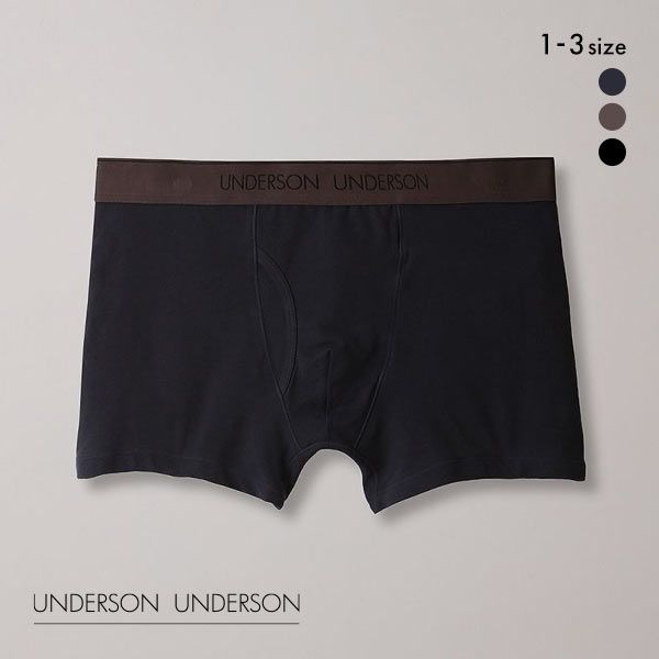  アンダーソンアンダーソン UNDERSON UNDERSON レギュラー前開きショートボクサー 単品 メンズ 全3色 1-3