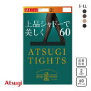 【メール便(25)】 アツギ ATSUGI アツギタイツ ATSUGI TIGHTS タイツ 60デニール 2足組 発熱 レディース 全4色 S-M-L-LL