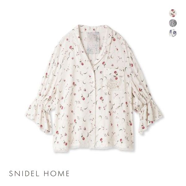 楽天SHIROHATO（白鳩）20％OFF スナイデルホーム SNIDEL HOME 【Musee de la Toile de Jouy】開襟トップス パジャマ ルームウェア レディース 全3色