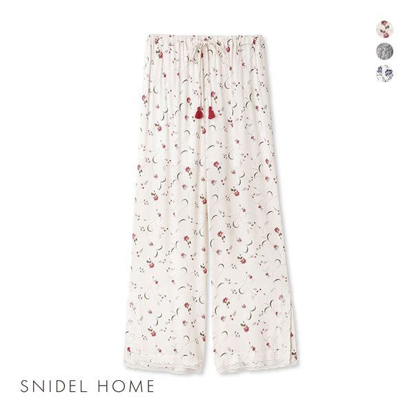 楽天SHIROHATO（白鳩）20％OFF スナイデルホーム SNIDEL HOME 【Musee de la Toile de Jouy】ロングパンツ パジャマ ルームウェア レディース 全3色