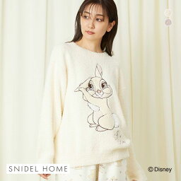 スナイデルホーム パジャマ レディース スナイデルホーム SNIDEL HOME 【Bambi】ミス・バニー&とんすけ ジャガードニットプルオーバー パジャマ ルームウェア レディース 全2色