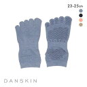  ダンスキン DANSKIN ファイブフィンガー ノンスリップ ソックス 5本指 靴下 ヨガ 滑り止め付き レディース 全4色