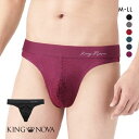 【メール便(10)】 キングノバ KING NOVA レース Tバック パンツ メンズ 無地 全6色 M-LL