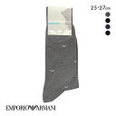 【メール便(10)】 エンポリオ アルマーニ EMPORIO ARMANI Dress マンガベア＆イーグル メンズソックス 靴下 クルー丈 ビジネス メンズ 綿混 紳士 全4色