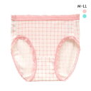 【メール便(4)】 綿100% ショーツ M L LL スタンダード チェック柄 大きいサイズ 単品 コットン100 まとめ買い プチプラ レディース 全2色 ...