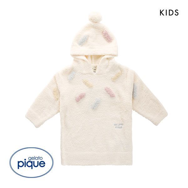 30％OFF ジェラートピケ キッズアンドベイビー gelato pique Kids＆Baby 【KIDS】ベビモコアイスクリームフーディ ジェラピケ パジャマ ルームウェア キッズ トップス XXS-M