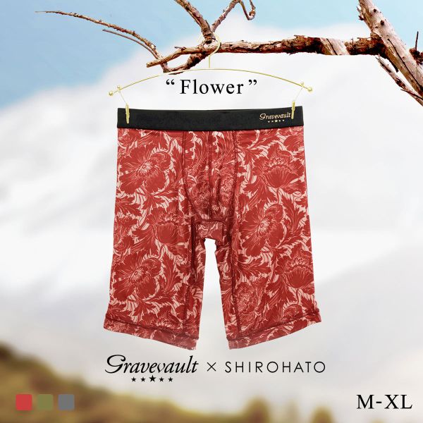 OCu{[g Gravevault~SHIROHATO ʒ J[ FLOWER O{NT[pc Y OƂ M L XL S3F M-XL