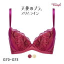 SHIROHATO(白鳩)で買える「32%OFF トリンプ Triumph TR584 天使のブラ スリムライン ブラジャー G 単品 レディース 女性 下着 ブラ ブランド かわいいブラ 花柄 谷間 寄せて上げる 人気 20代 30代 40代 50代 大きいサイズ Gカップ 全2色 G70-G75」の画像です。価格は4,950円になります。