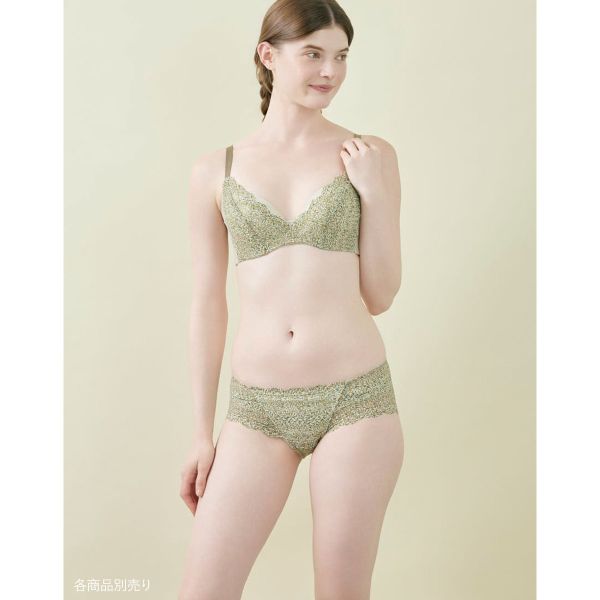 ＼緊急！先着400円クーポン配布／【メール便(4)】 ウンナナクール une nana cool 特別な日以外の364日つけたくなるブラ 364ブラ 総レース MADE WITH LIBERTY FABRIC ショーツ 単品 レディース 全4色 M-L