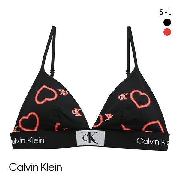 20％OFF カルバン・クライン Calvin Klein 1996 VALENTINES LGHT LINED TRIANGLE ブラレット ノンワイヤー アジアンフィット 単品 レディース 全2色 S-L