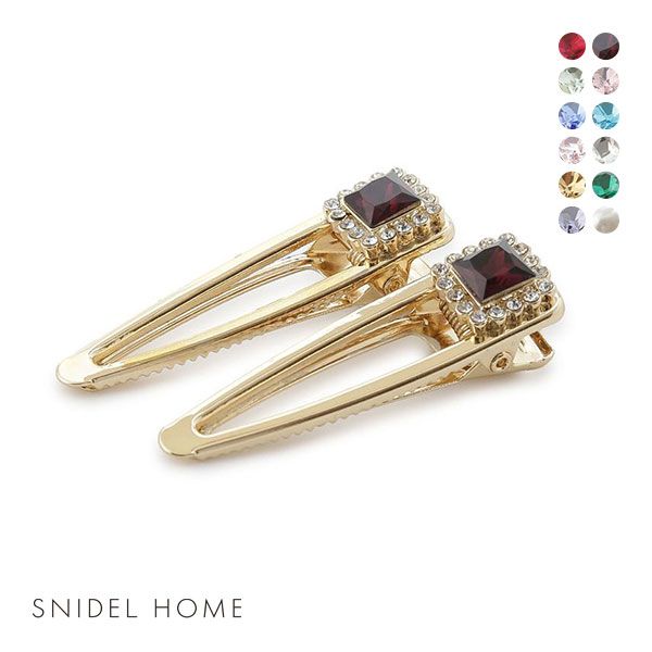 スナイデルホーム SNIDEL HOME 誕生石カラーヘアクリップ 全12色