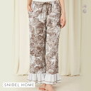 30%OFF スナイデルホーム SNIDEL HOME 【WarmSatin】フレアロングパンツ パジャマ ルームウェア レディース 全2色 【メール便(30)...