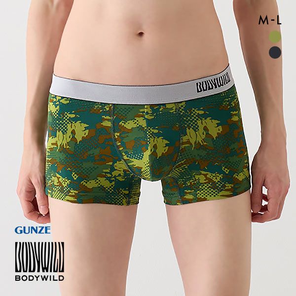 20％OFF グンゼ GUNZE ボディワイルド BODY WILD ボクサーパンツ メンズ 前閉じ 吸汗速乾 M L 全2色 M-L