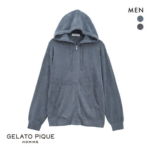 ジェラートピケ オム GELATO PIQUE メンズ 【HOMME】調温スム－ズィーパーカ ジェラピケ ルームウェア パジャマ 全2色 M-L ev_sp